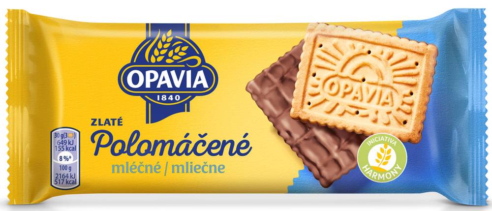 Opavia Zlaté Polomáčené Mléčné 100g