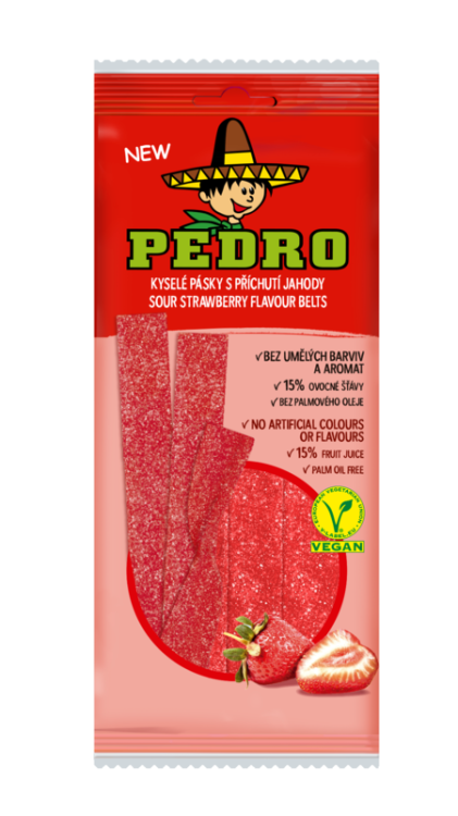 Pedro Jahodové Pásky 80g