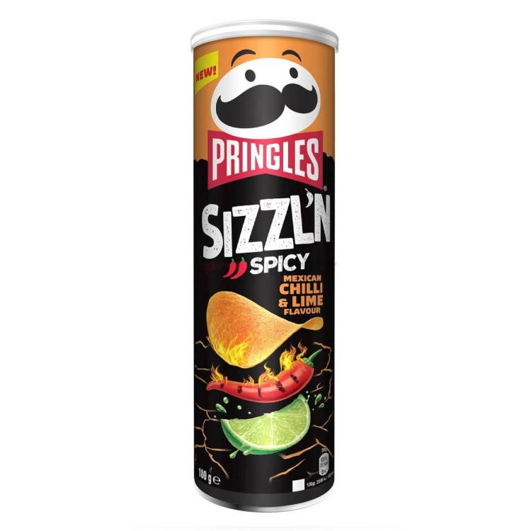 Pringles Flame Mexican Chilli Lime 160g