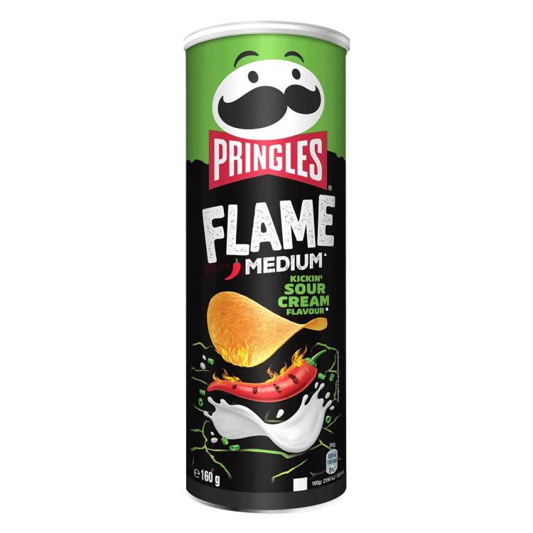 Pringles Flame Sour Cream 160g