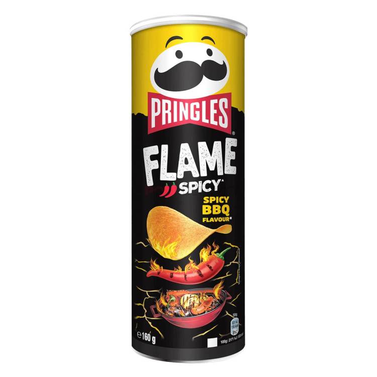 Pringles Flame Spicy BBQ 160g