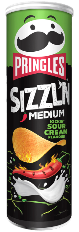 Pringles Sizzling Kicking Sour Cream 160g