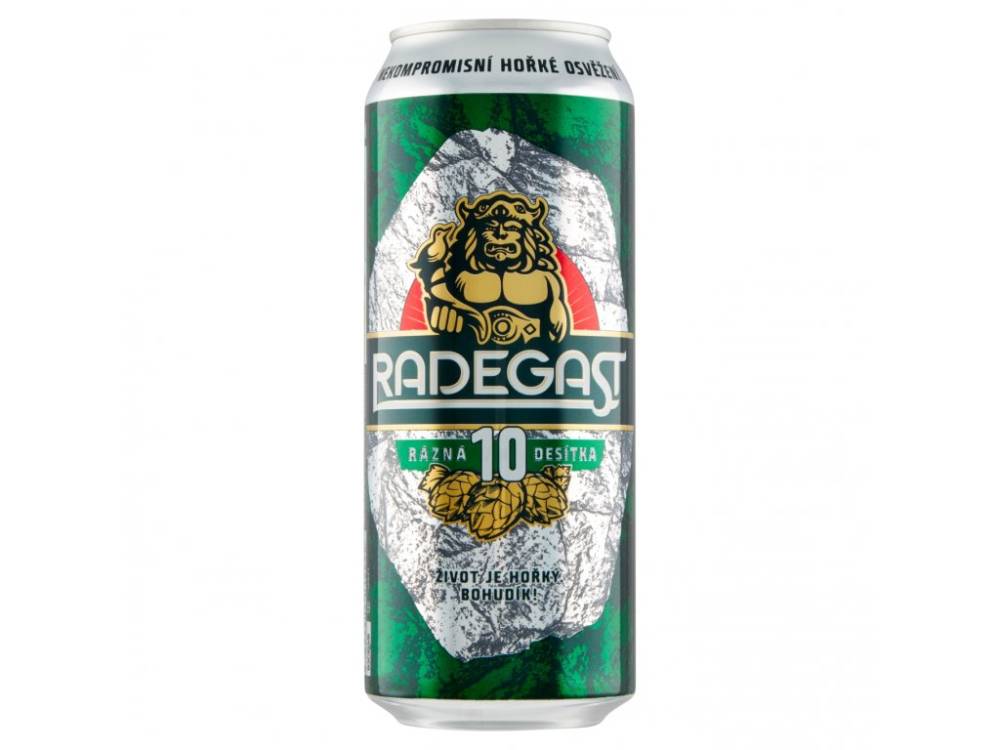 Radegast 10° PLECH 0,5l