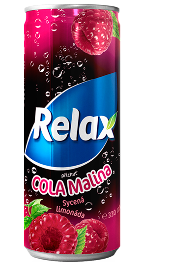 Relax Cola Malina PLECH 0,33l