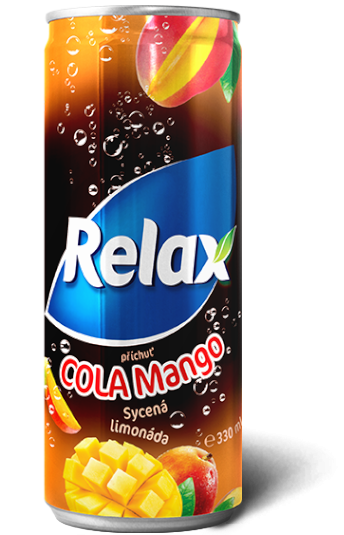 Relax Cola Mango PLECH 0,33l
