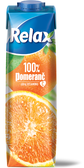 Relax Džus 100% Pomeranč TP 1l