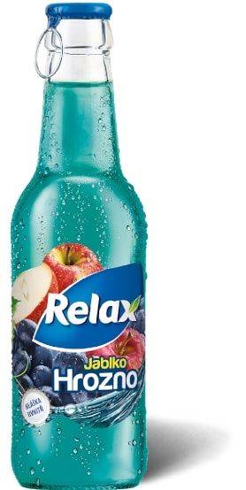 Relax Jablko Hrozno SKLO 0,25l