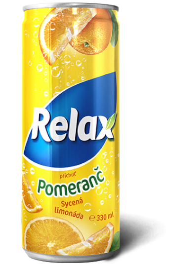Relax Pomeranč PLECH 0,33l