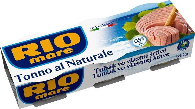 Rio Mare Tuňák Ve Vlastní Šťávě 3x60g