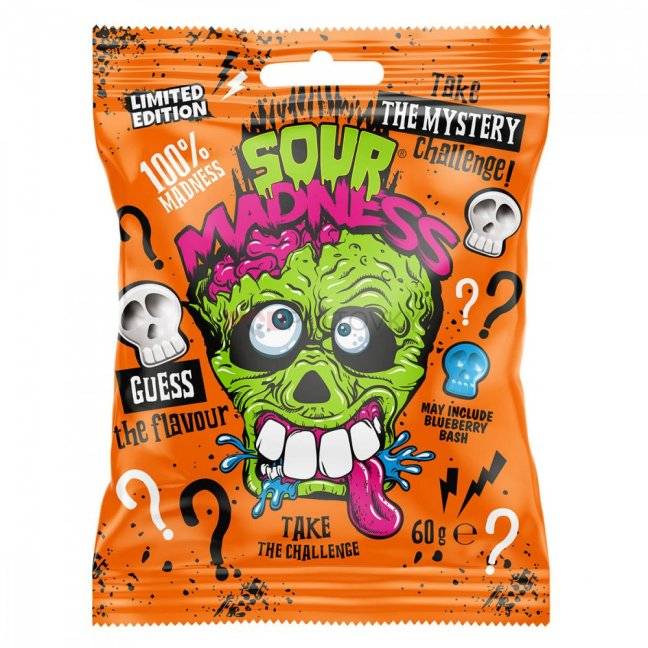 Sour Madness Crush Orange Bonbóny 60g