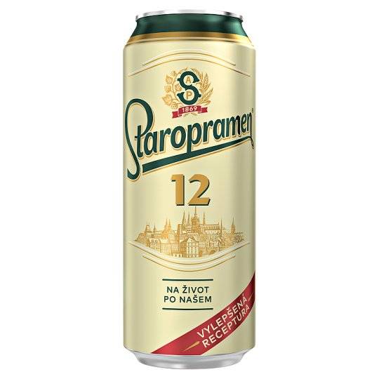 Staropramen 12° PLECH 0,5l