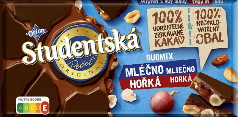 Studentská Pečeť Hořký Mléčný Duomix 180g