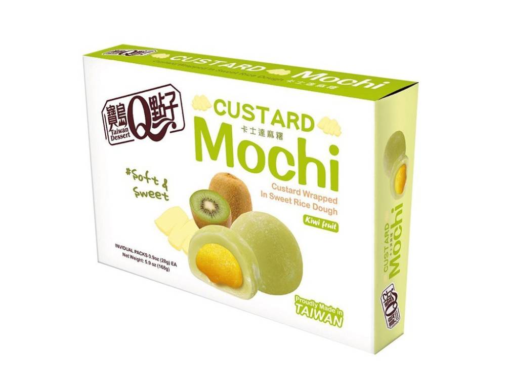 Taiwan Dessert Mochi Custard Kiwi 168g