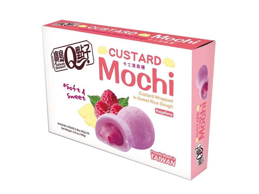 Taiwan Dessert Mochi Custard Raspberry 168g