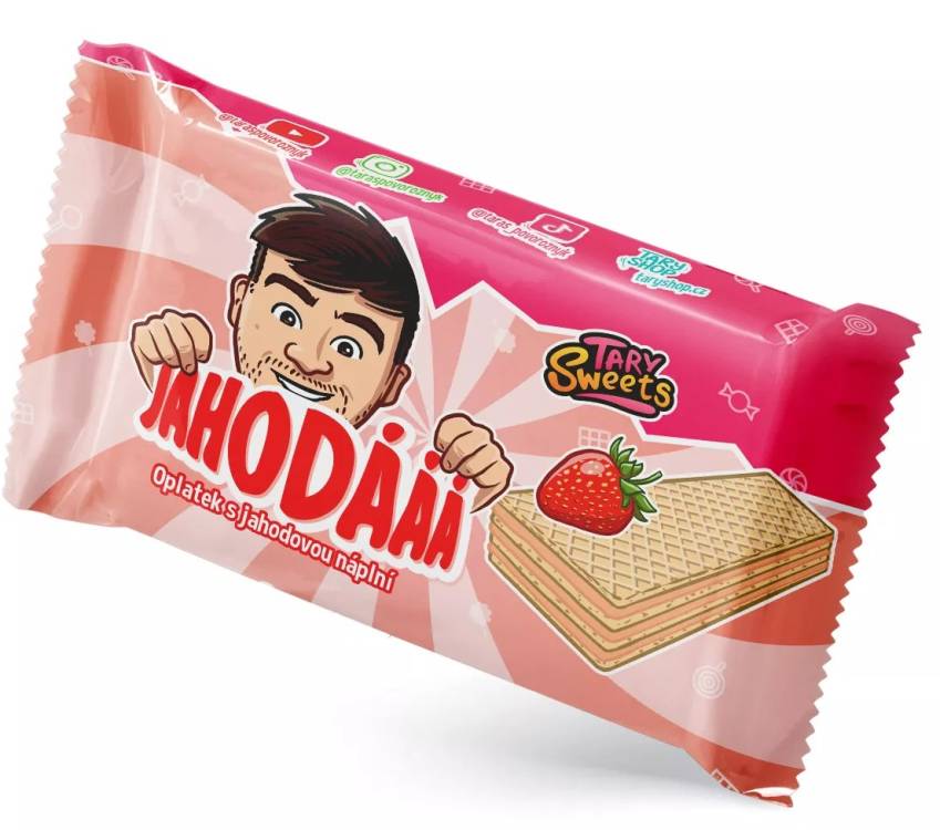 Tary Sweets Oplatky Jahodové 24x40g