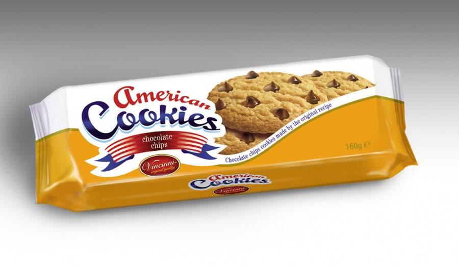 Vincinni American Cookies Chocolate Chips 160g