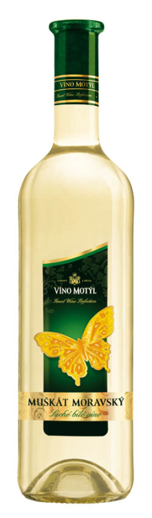 Víno Motýl Muškát 0,75