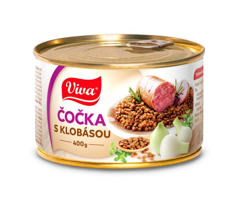 VIVA Čočka S Klobásou 400g