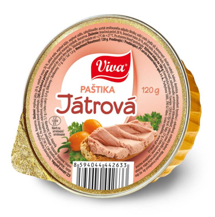 VIVA Játrová Paštika 16x120g