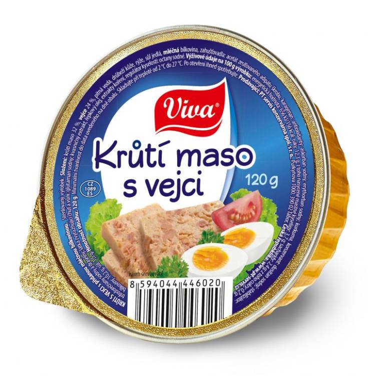 VIVA Krutí Maso S Vejci 16x120g