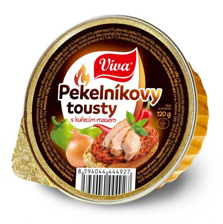 VIVA Pekelníkovy Tousty S Kuřecím 16x120g