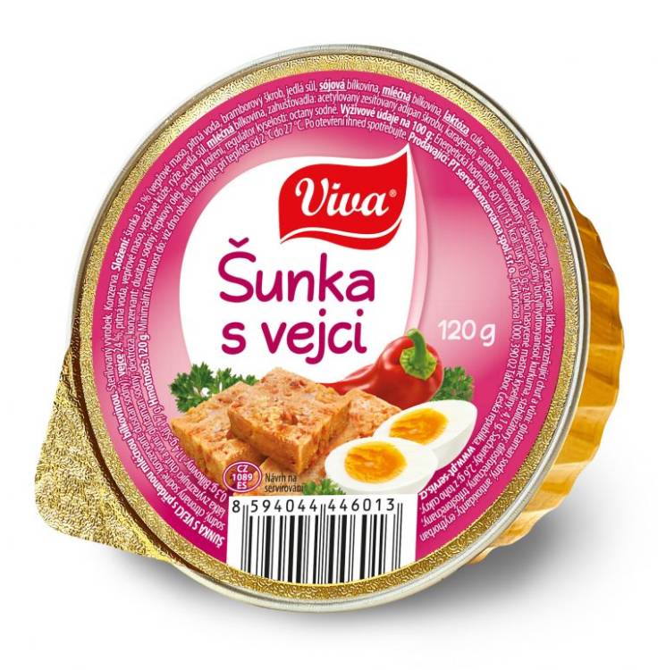 VIVA Šunka S Vejci 16x120g