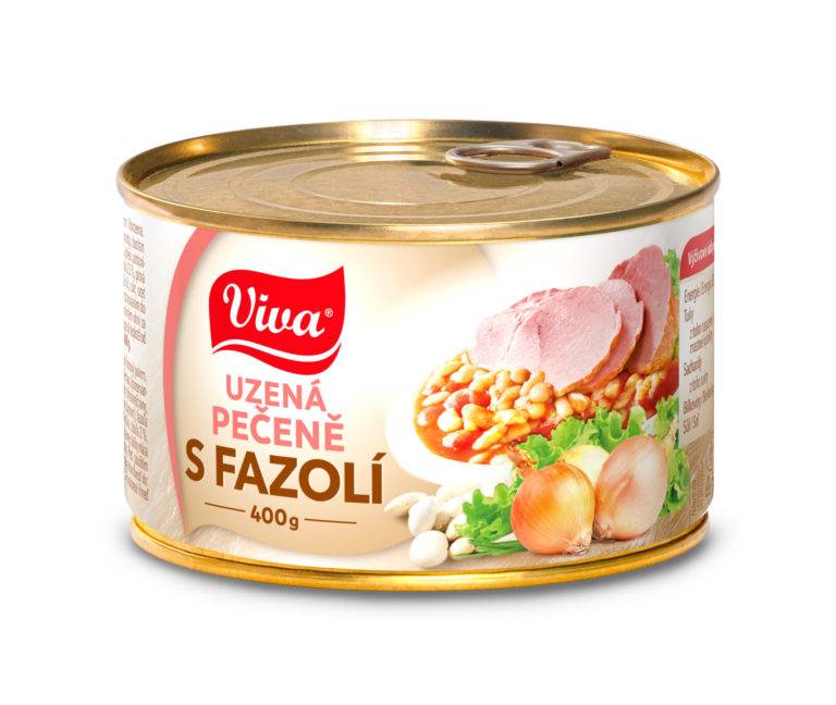 VIVA Uzená Pečeně S Fazolí 400g