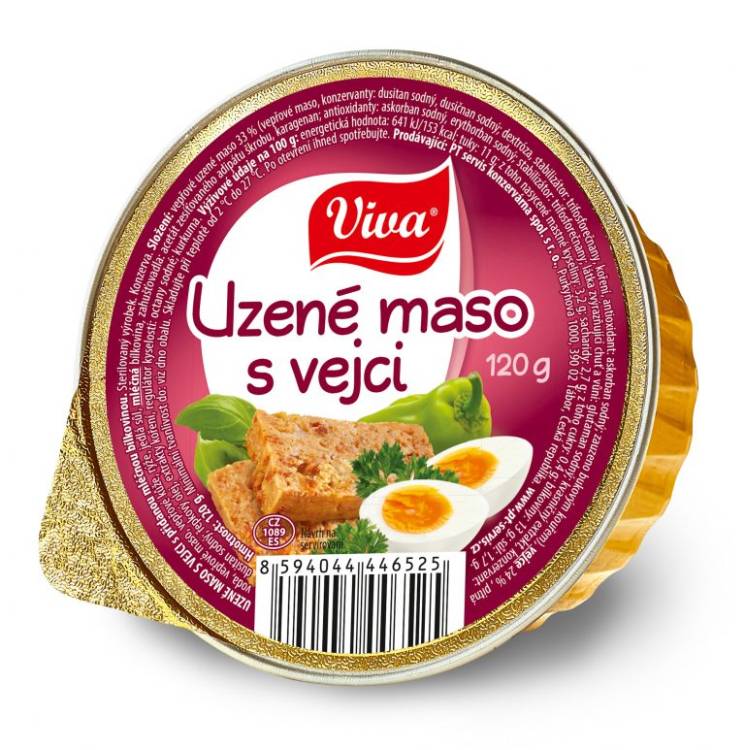 VIVA Uzené Maso S Vejci 16x120g