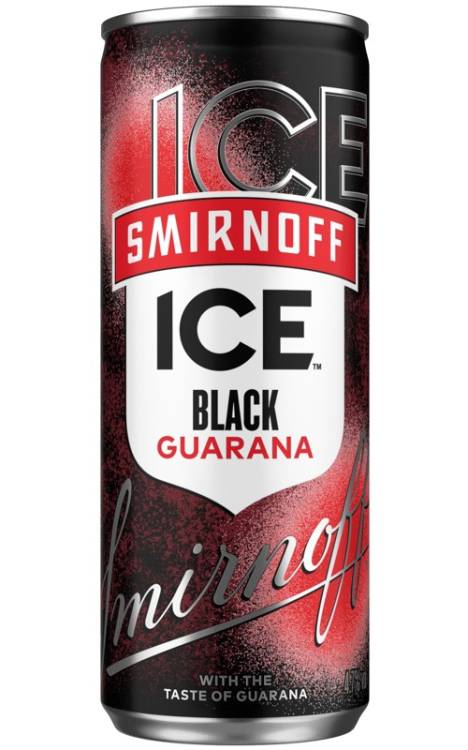 Vodka Smirnoff Black Guarana 4,7% PLECH 0,25l