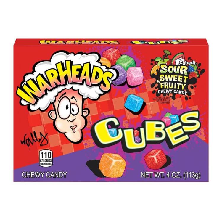Warheads Chewy Cubes 12x113g