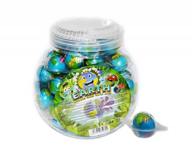 Žvýkačky Bubble Gum Earth 50x13g