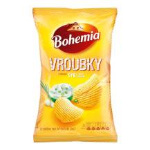 Obrázek k výrobku Bohemia Chips Vroubky Sýr a Jarní Cibulka 130g