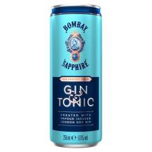 Obrázek k výrobku Bombay Sapphire Tonic PLECH 0,25l