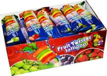 Obrázek k výrobku Lízátko Hamburger Fruit Twister 30x10g