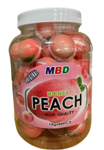 Obrázek k výrobku MBD Gummy Bursting Ball Peach 60x10g