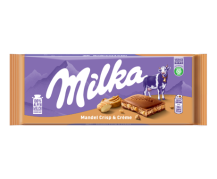 Obrázek k výrobku Milka Čokoláda Mandel Crisp Creme 90g