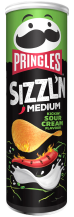 Obrázek k výrobku Pringles Sizzling Kicking Sour Cream 160g