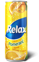 Obrázek k výrobku Relax Limonáda Pomeranč  0,33l