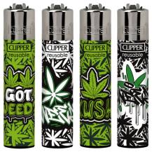 Hình ảnh sản phẩm Zapalovač Clipper Graffiti Leaves 24ks